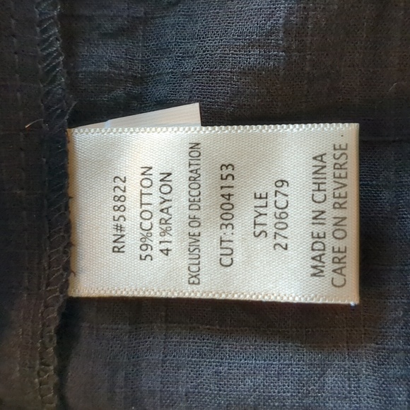 NWT Max Studio Black Blouse Ruffle Sleeves - Picture 7 of 8